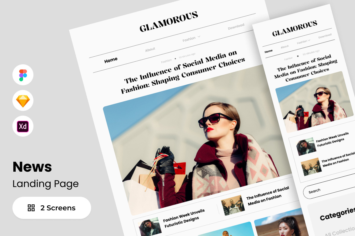 Glamorous - News Landing Page Glamorous - News Landing Page