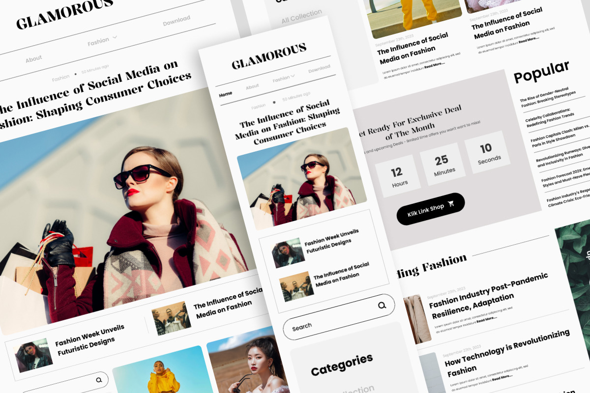 Glamorous - News Landing Page Glamorous - News Landing Page