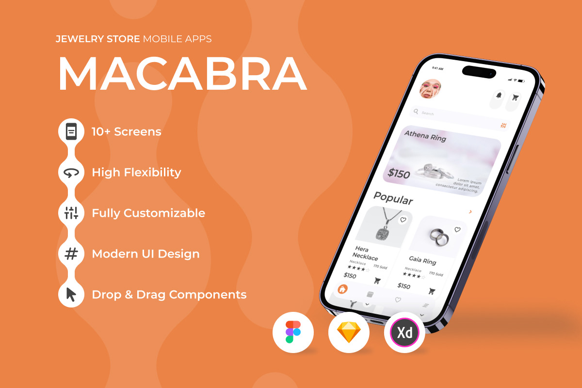 Macabra - Jewelry Store Mobile App Macabra - Jewelry Store Mobile App