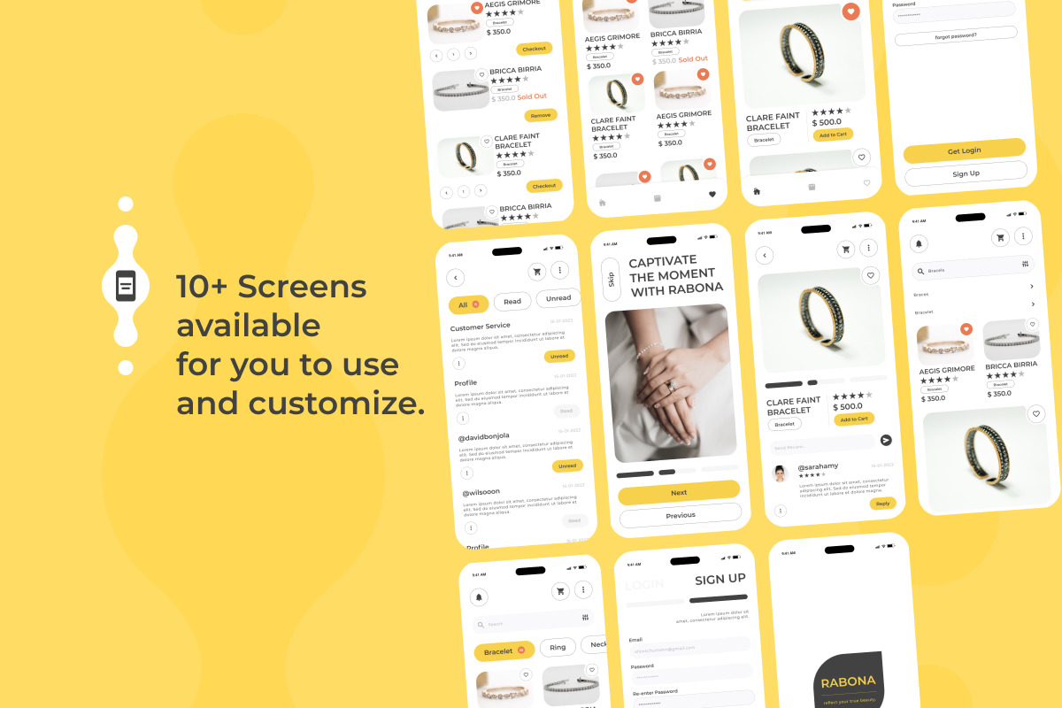 Rabona - Jewelry Store Mobile App Rabona - Jewelry Store Mobile App
