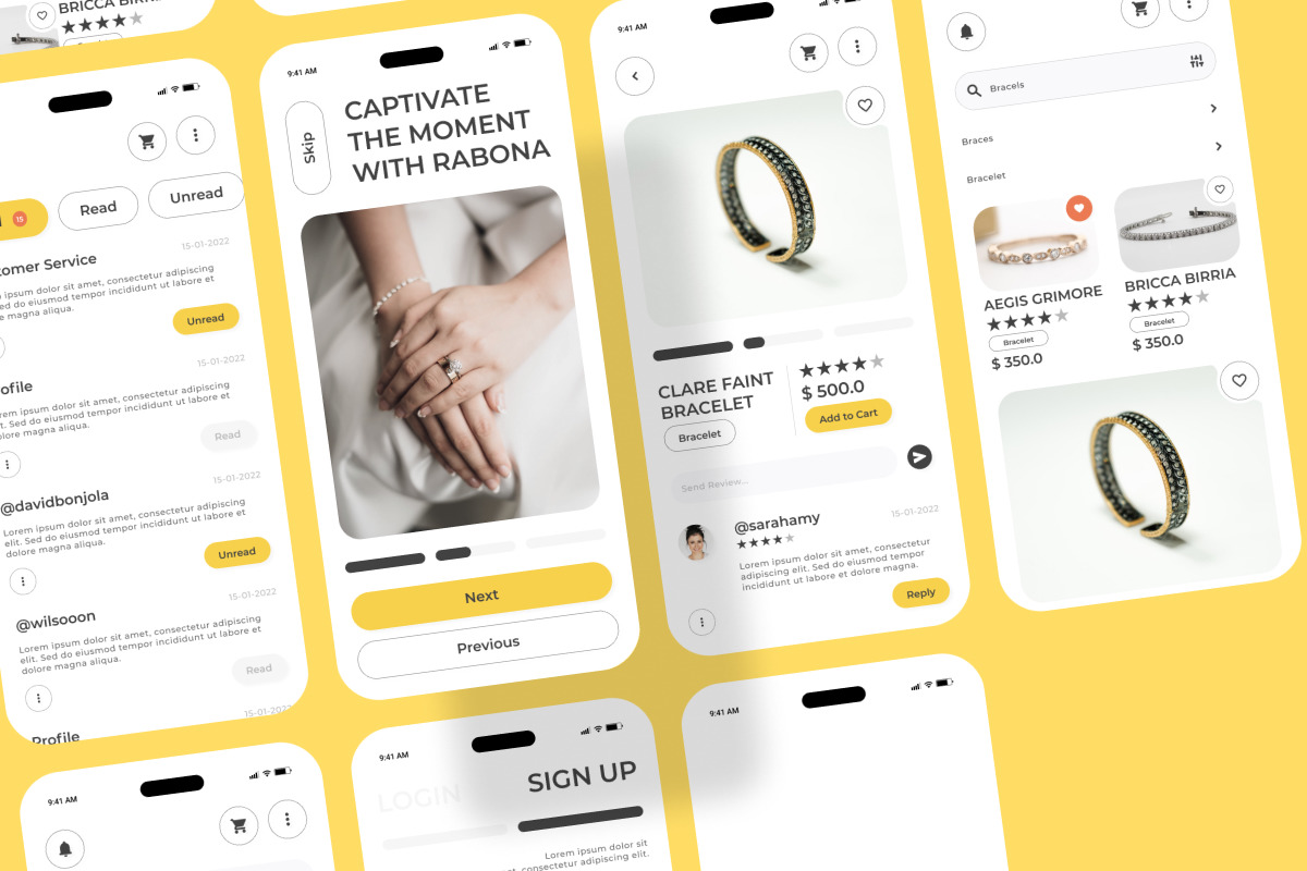 Rabona - Jewelry Store Mobile App Rabona - Jewelry Store Mobile App