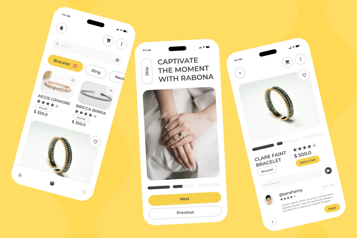 Rabona - Jewelry Store Mobile App Rabona - Jewelry Store Mobile App