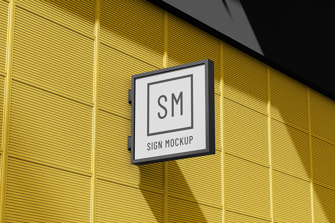 Shop Sign Mockup Set