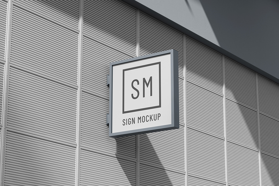 Shop Sign Mockup Set Shop Sign Mockup Set