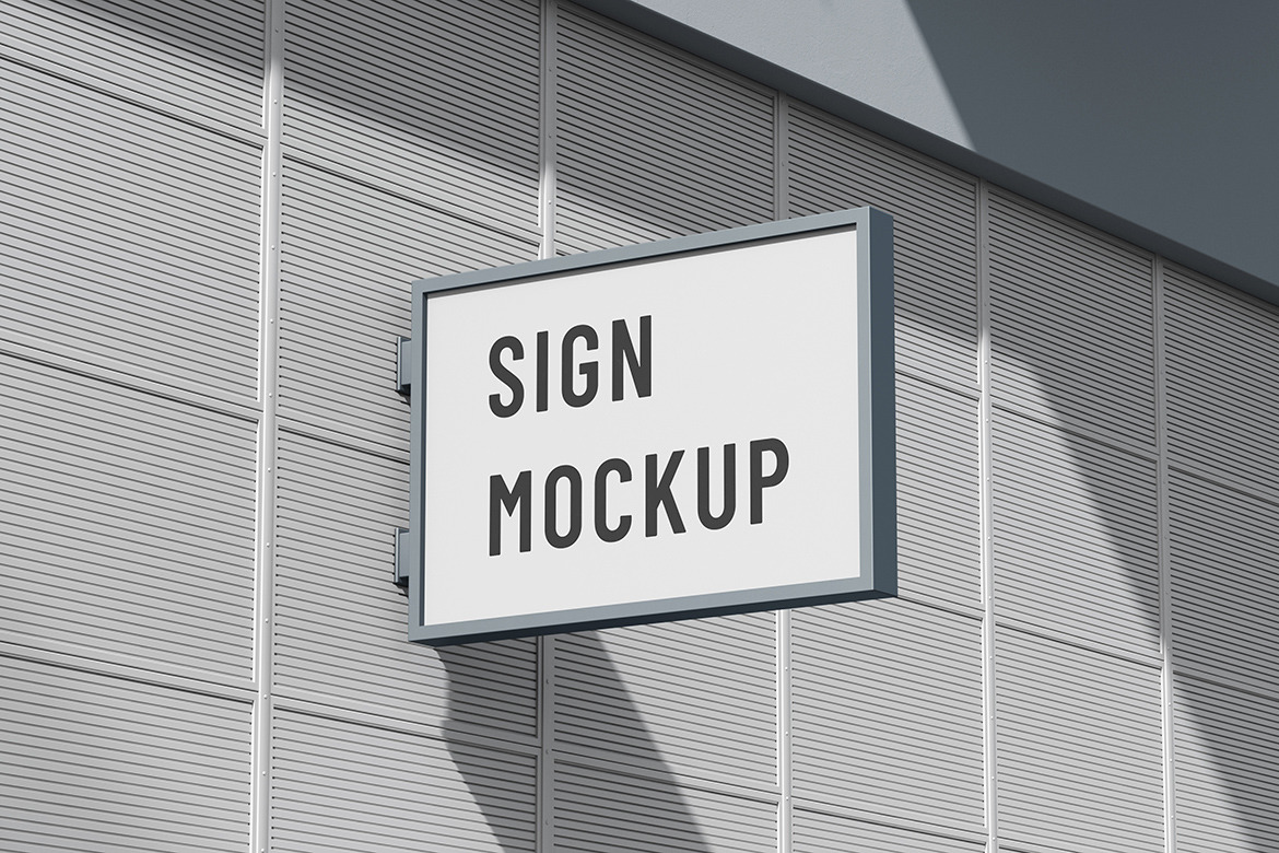 Shop Sign Mockup Set Shop Sign Mockup Set
