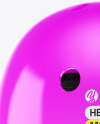 Glossy Helmet Mockup - Back View