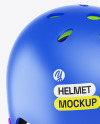 Matte Helmet Mockup - Half Side View