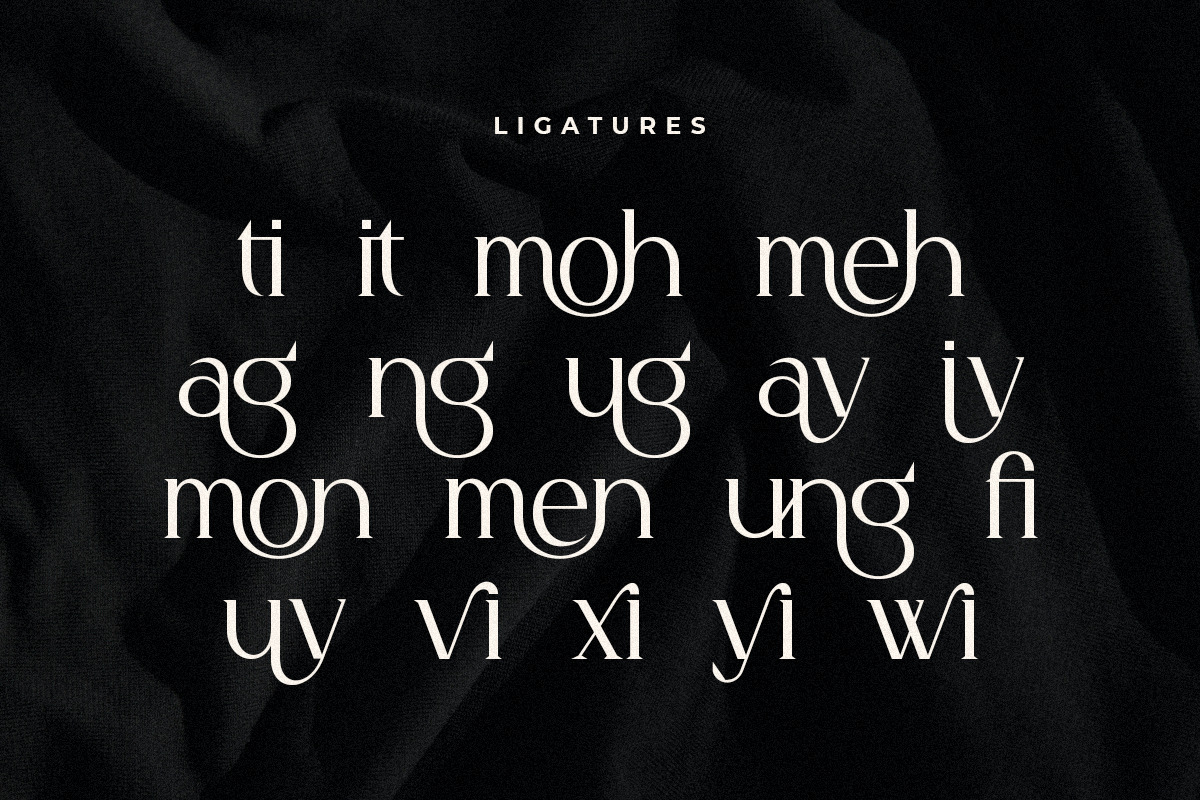 Dangmen - Luxury Ligature Serif Dangmen - Luxury Ligature Serif