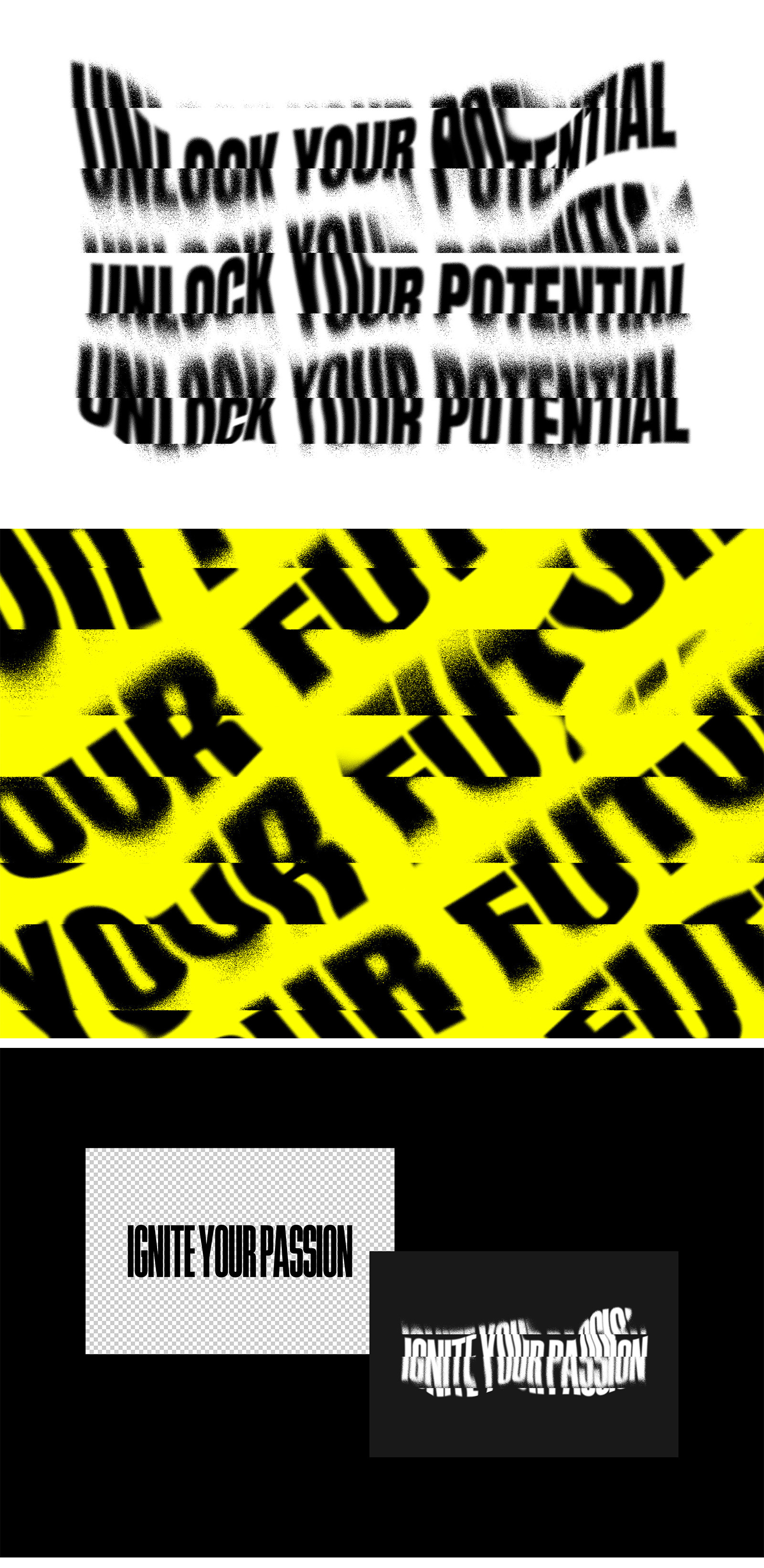 Grunge Displacement Text Effect Grunge Displacement Text Effect