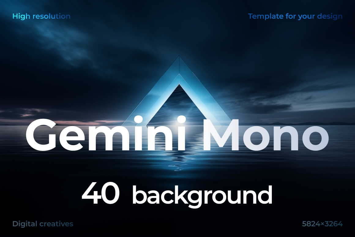 Gemini Mono ❊ Background Set