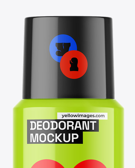 Glossy Deodorant Mockup Glossy Deodorant Mockup