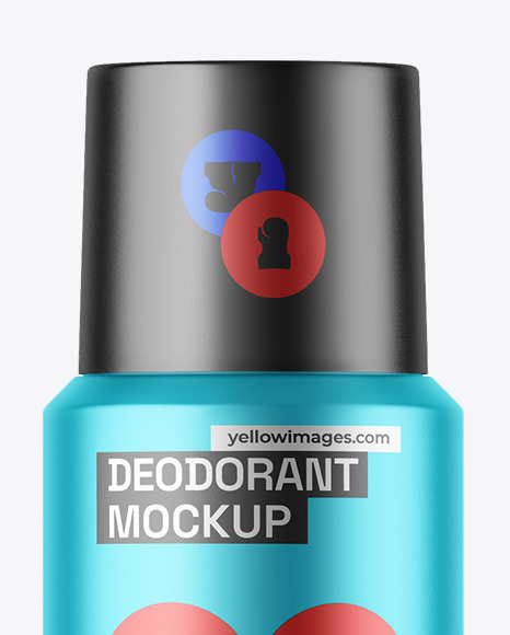 Matte Metallic Deodorant Mockup