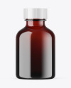 Dark Amber Glass Essential Oil Bottle Mockup