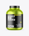 Metallic Protein Jar Mockup Metallic Protein Jar Mockup