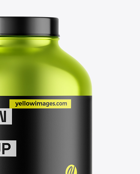 Metallic Protein Jar Mockup Metallic Protein Jar Mockup