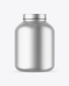 Matte Metallic Protein Jar Mockup