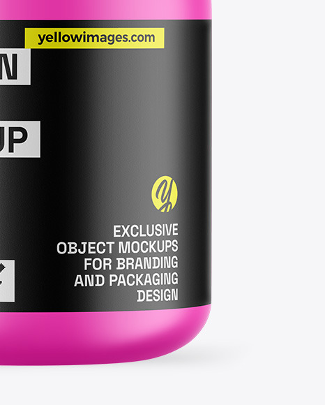 Matte Protein Jar Mockup Matte Protein Jar Mockup
