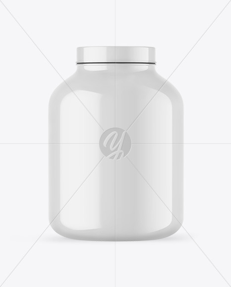 Glossy Protein Jar Mockup Glossy Protein Jar Mockup