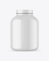 Glossy Protein Jar Mockup Glossy Protein Jar Mockup
