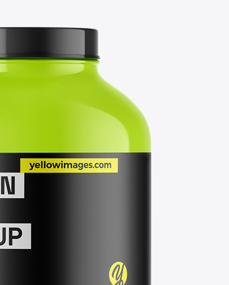 Glossy Protein Jar Mockup Glossy Protein Jar Mockup