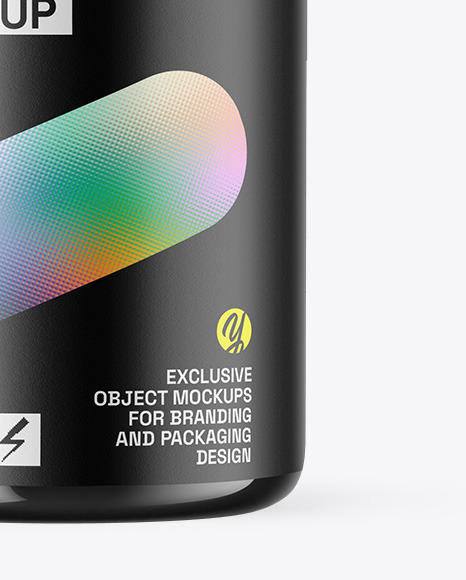 Dark Amber Cosmetic Bottle Mockup