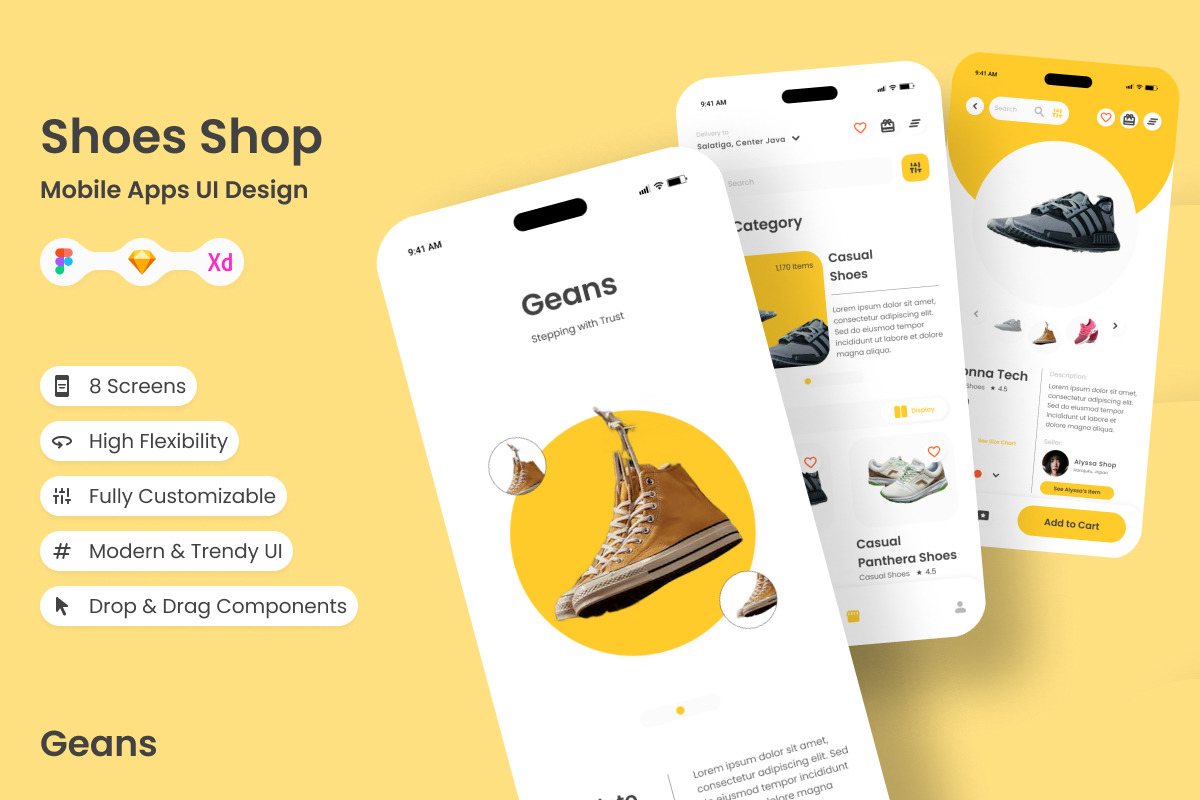 Geans - Shoes Shop Mobile App