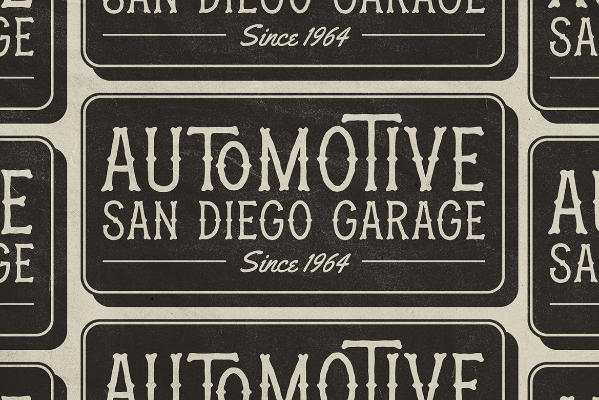 Machinoir - Vintage Display Font