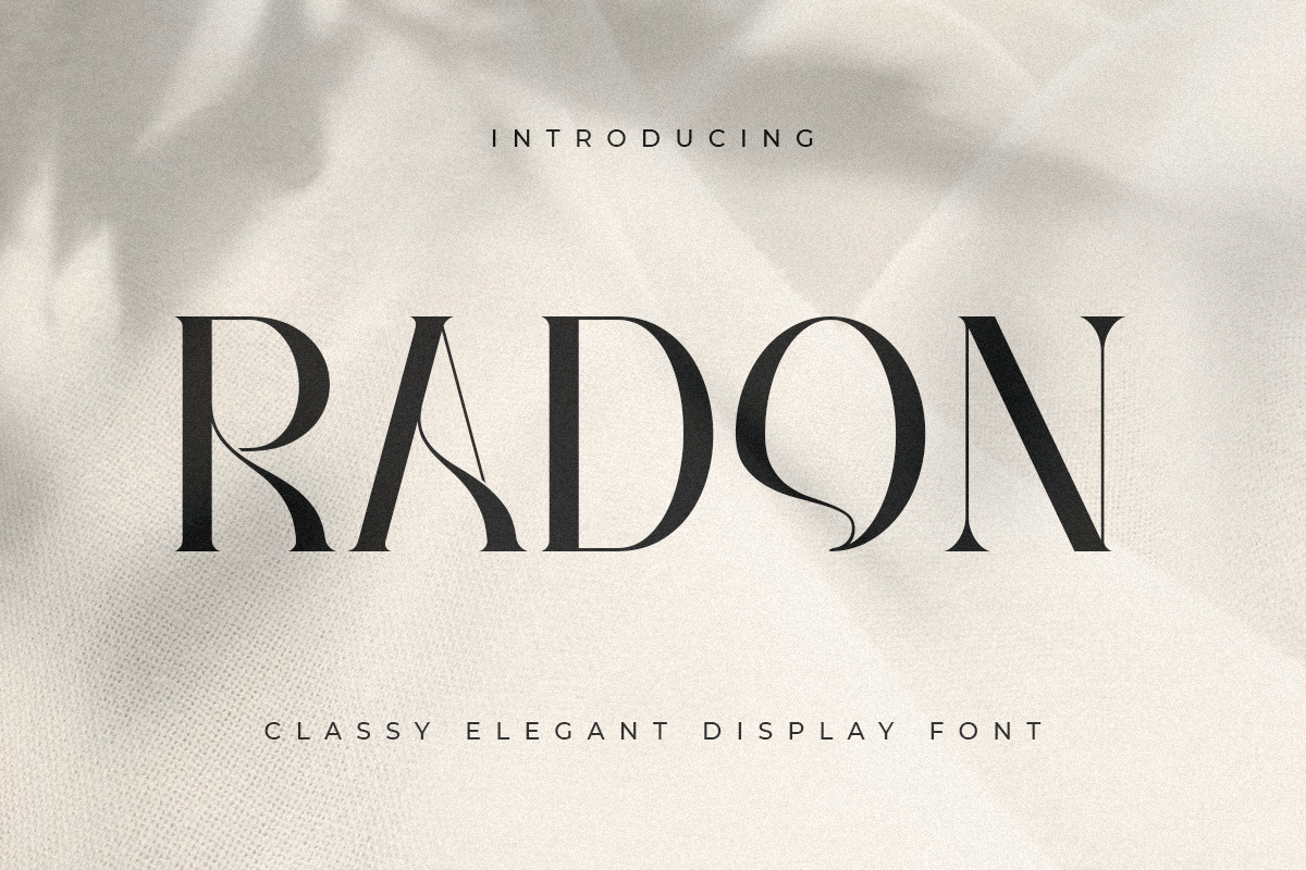 Radon - Classy Elegant Display Font Radon - Classy Elegant Display Font