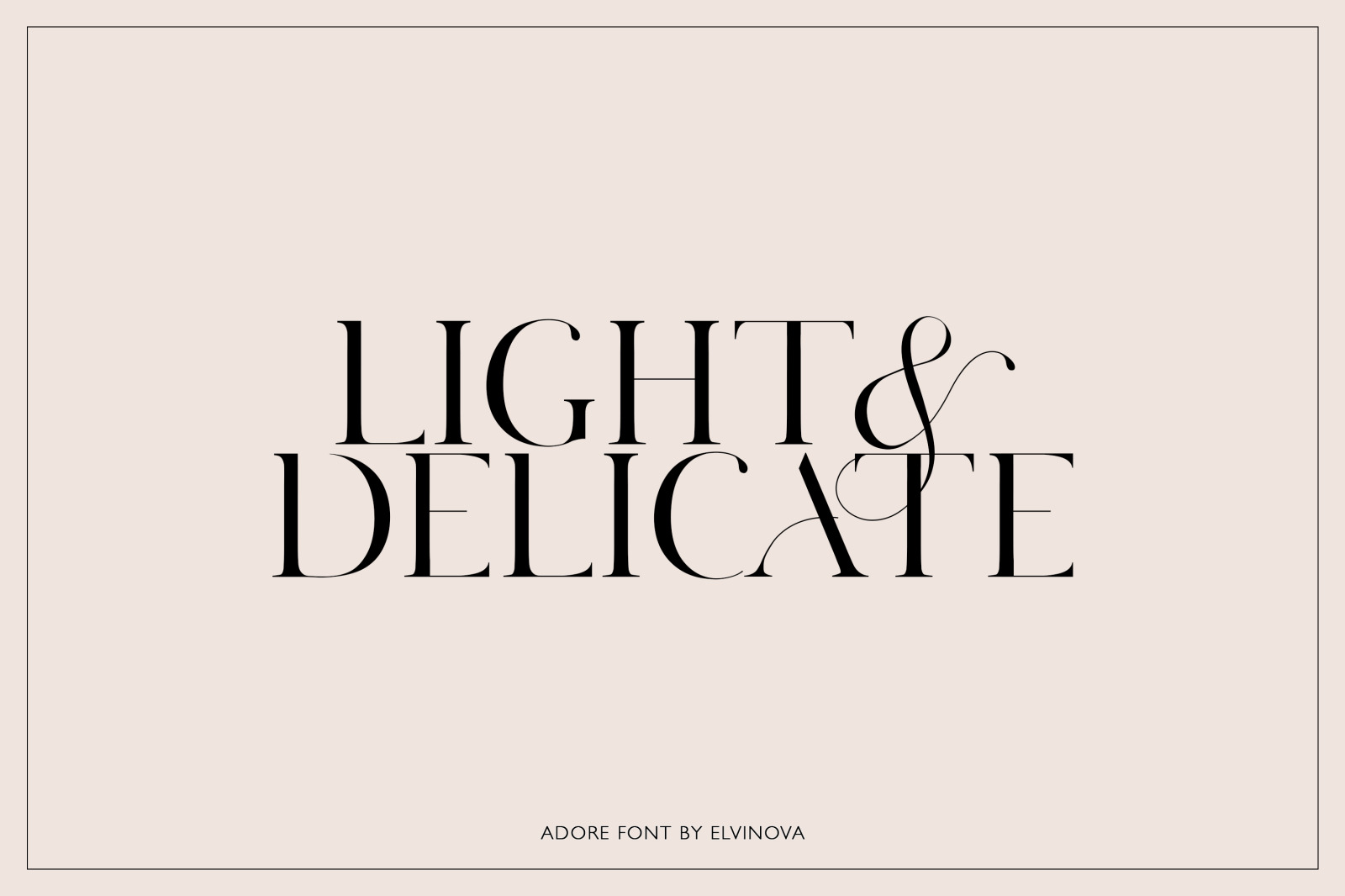 Adore Serif Font