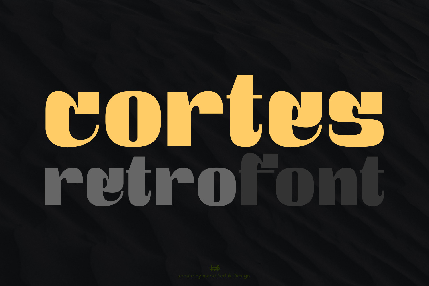 Cortes Retro Font Cortes Retro Font