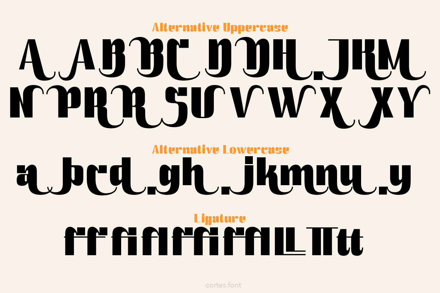 Cortes Retro Font