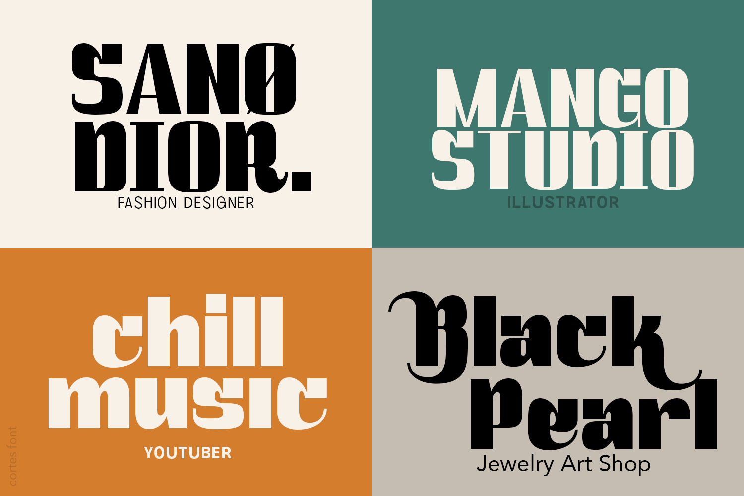 Cortes Retro Font Cortes Retro Font