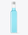 Clear Glass Square Bottle Mockup