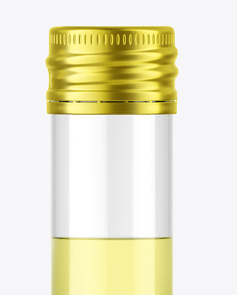 Clear Glass Square Bottle Mockup