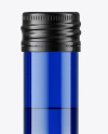 Blue Glass Square Bottle Mockup