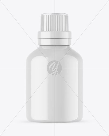 Glossy Essential Oil Bottle Mockup