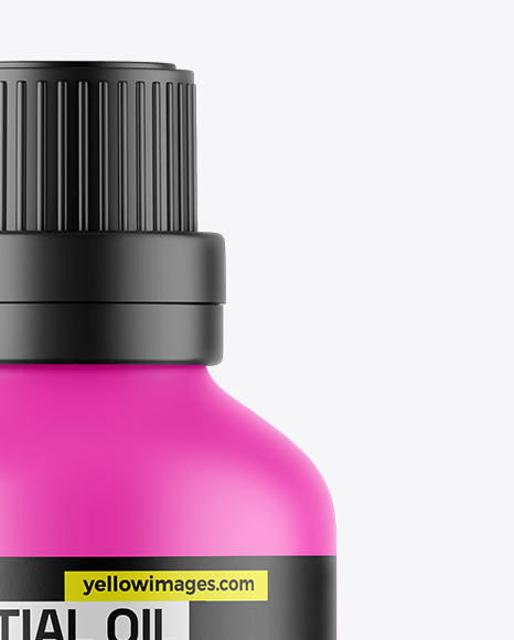 Matte Essential Oil Bottle Mockup