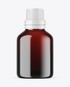 Dark Amber Glass Essential Oil Bottle Mockup