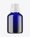 Blue Glass Essential Oil Bottle Mockup