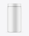 Matte Protein Jar Mockup Matte Protein Jar Mockup