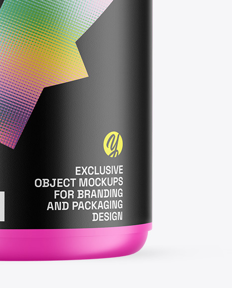 Matte Protein Jar Mockup Matte Protein Jar Mockup