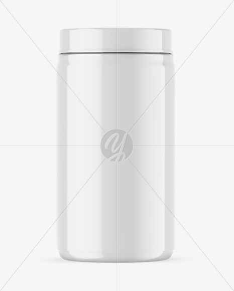 Glossy Protein Jar Mockup Glossy Protein Jar Mockup