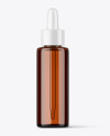 Amber Glass Dropper Bottle Mockup