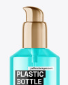 Clear Cosmetic Bottle with Pump Mockup