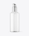 Frosted Cosmetic Bottle with Pump Mockup