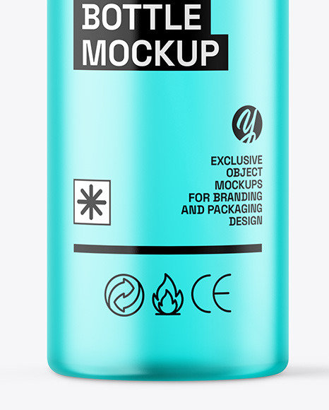 Frosted Cosmetic Bottle with Pump Mockup