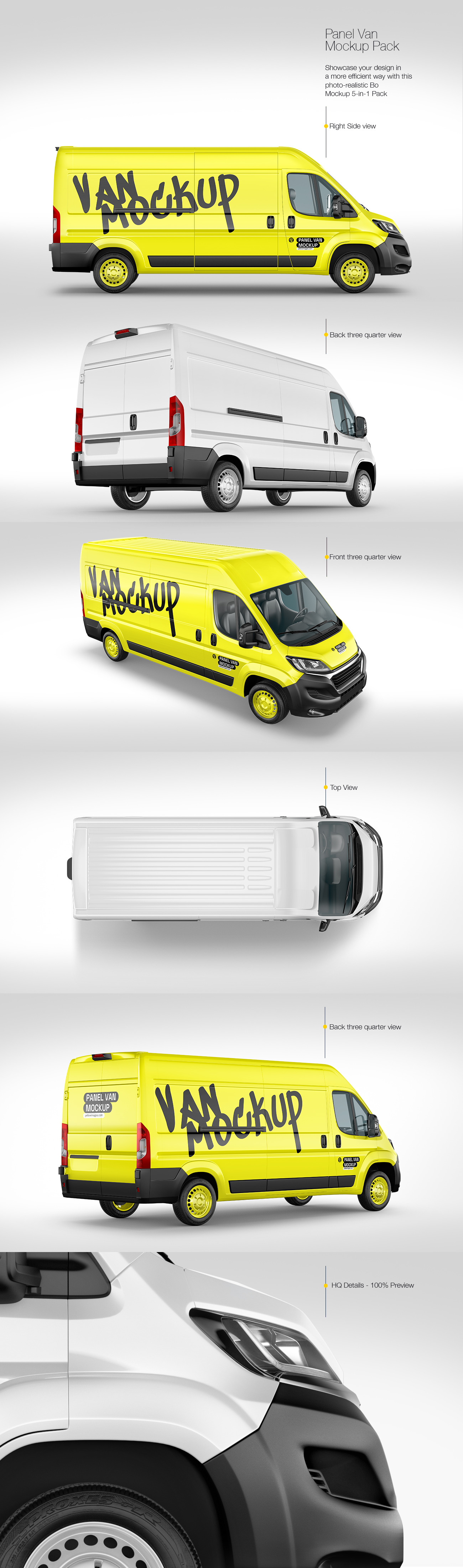 Panel Van Mockup - Pack Panel Van Mockup - Pack