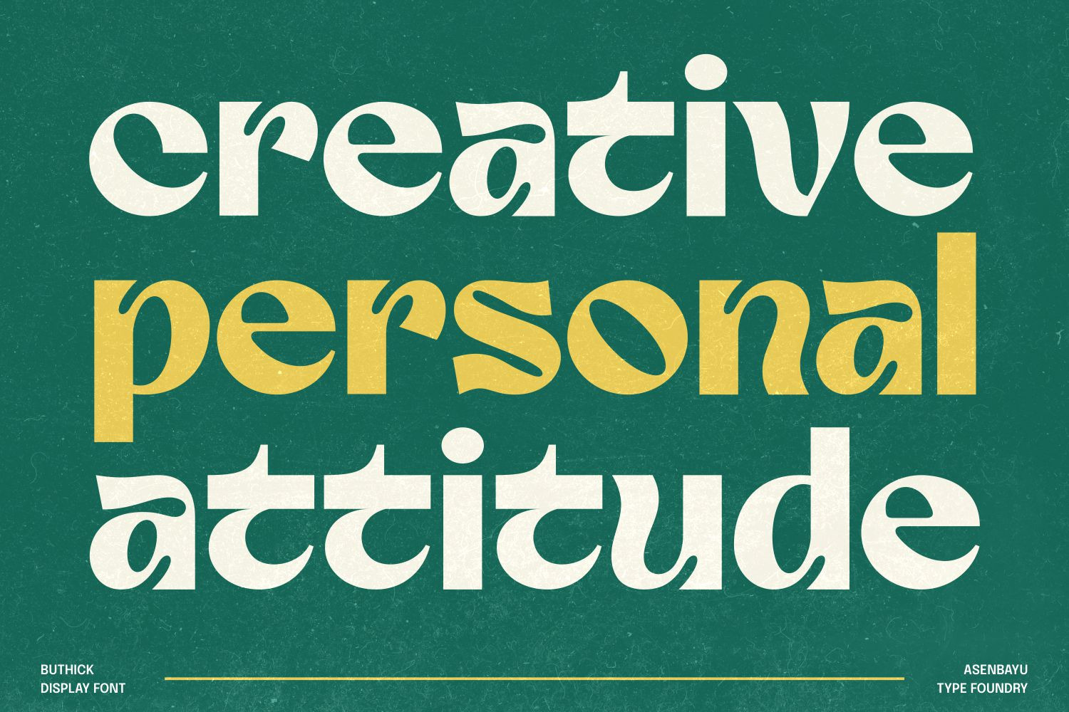 Buthick - Unique Decorative Typeface Buthick - Unique Decorative Typeface
