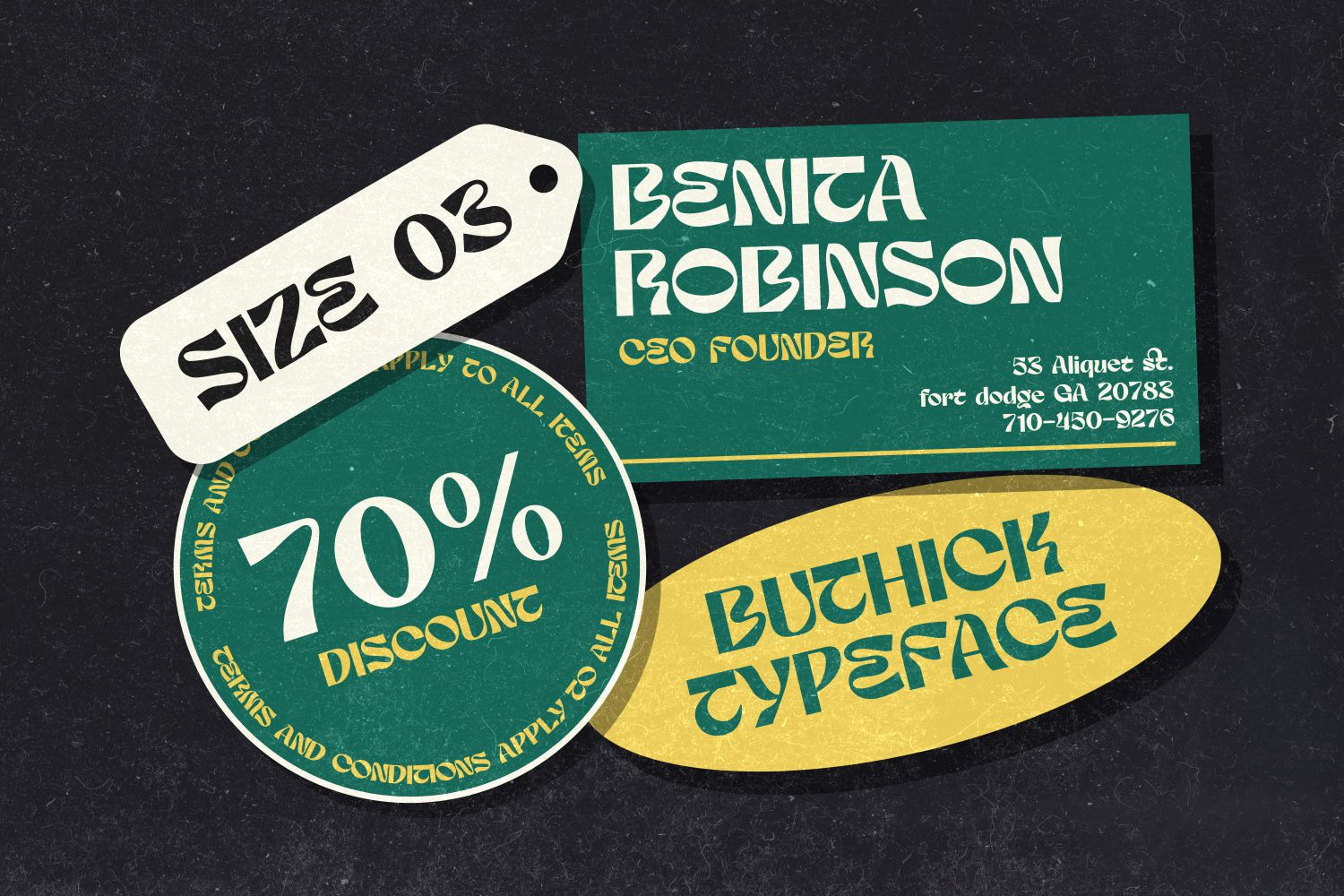 Buthick - Unique Decorative Typeface Buthick - Unique Decorative Typeface