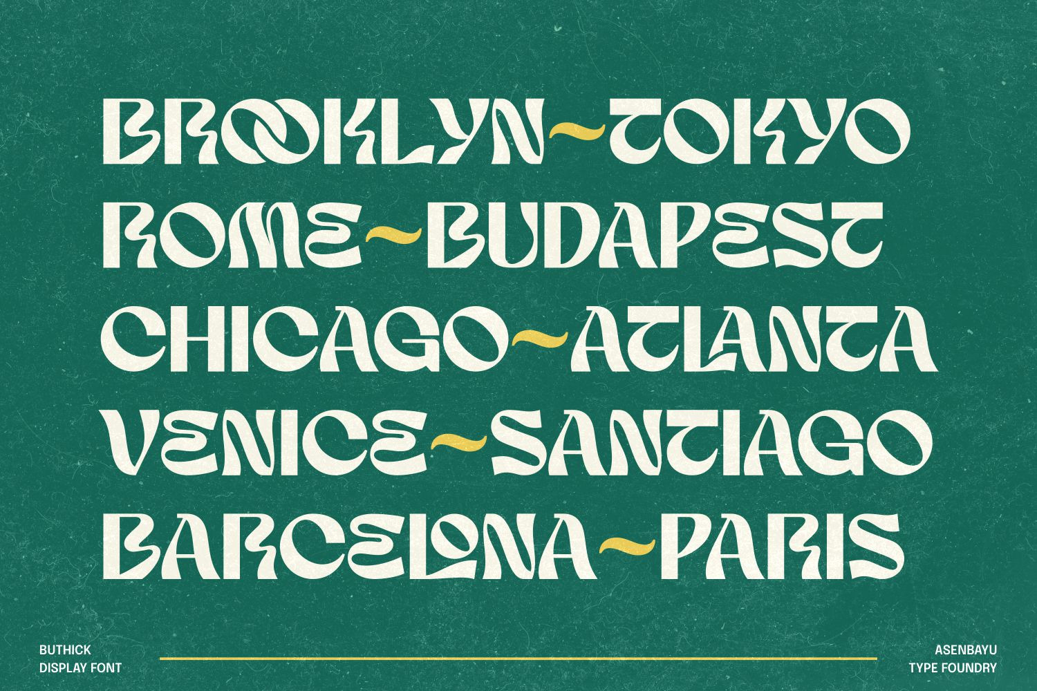 Buthick - Unique Decorative Typeface Buthick - Unique Decorative Typeface